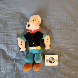 NWT NEW Vintage 1999 UNIVERSAL STUDIOS POPEYE THE SAILOR PLUSH TOY
